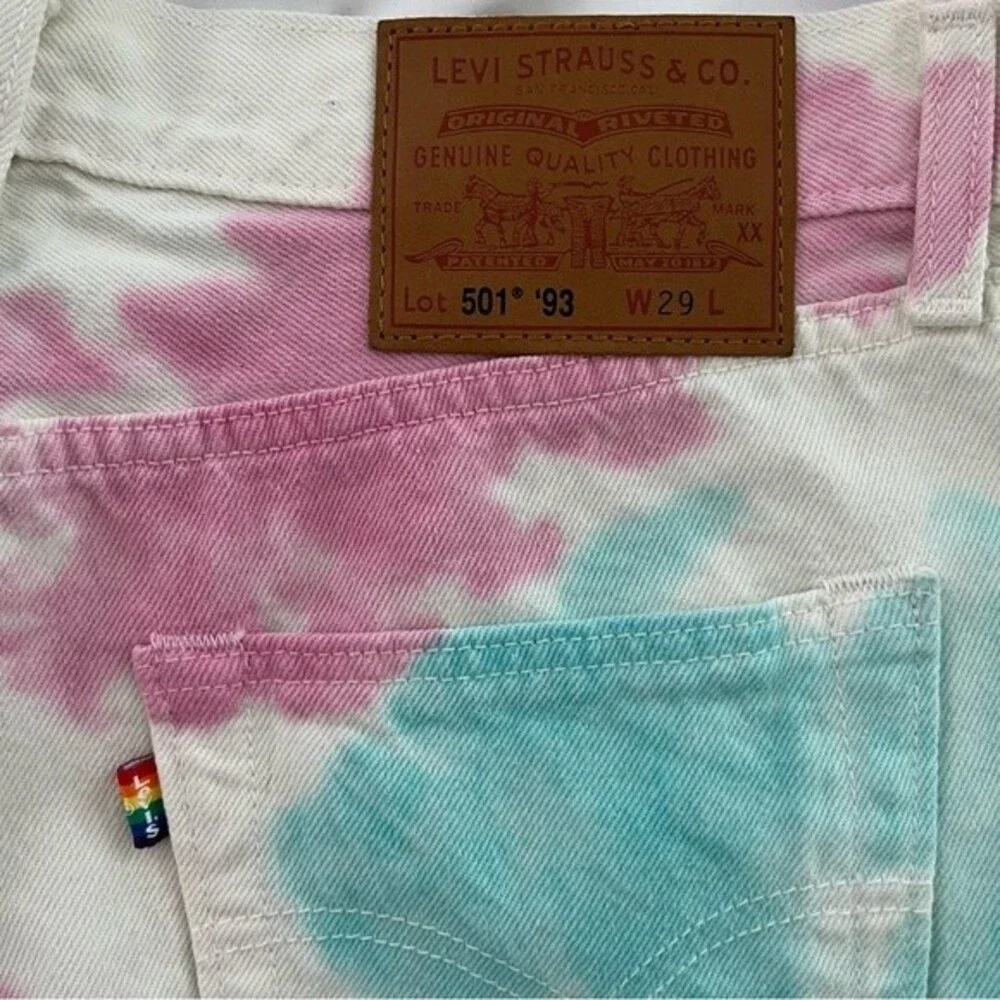 Levi's Pride 501 1993 cut-off tie-dye shorts, Size 29 W